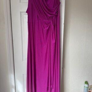 Sleeveless satin dress